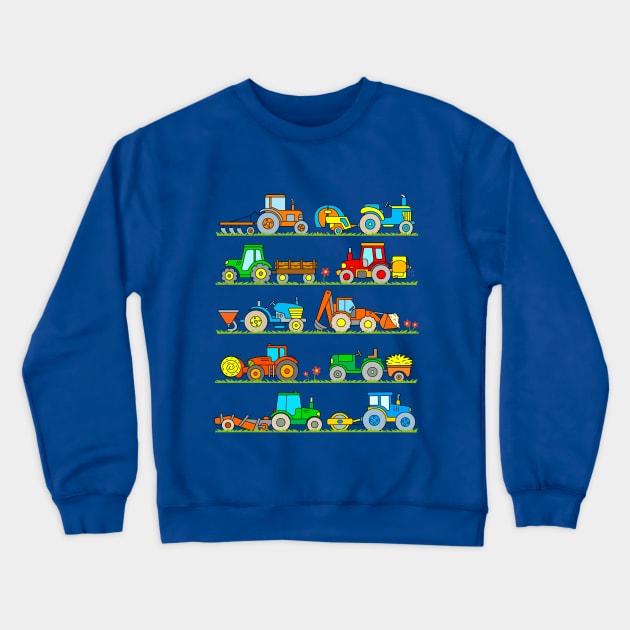 Tractor Toddler Design Crewneck Sweatshirt by samshirts